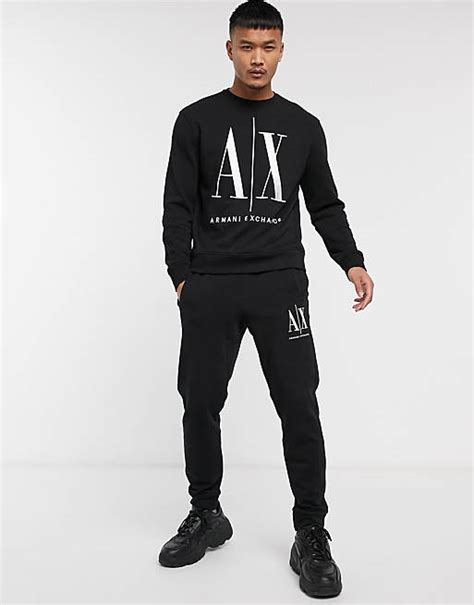 armani exchange tracksuit|armani exchange icon tracksuit.